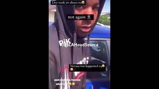 Project Watts Crip Youth Gets Caught Up By Grape Street Watts Crip ‍️️ #LAHOODSOURCE