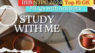 RRB NTPC GK MCQs 2024 | Boost Your Exam Score with These Important Questions |#rrb #gk #viralvideo