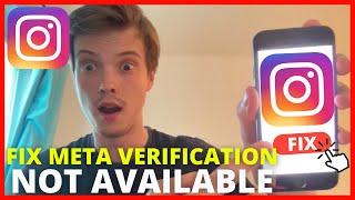 How To Fix Meta Verification Not Available On Instagram (2024)