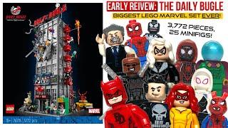 LEGO Daily Bugle Review - BIGGEST LEGO Marvel Set EVER! Daredevil, Punisher... it's GREAT!