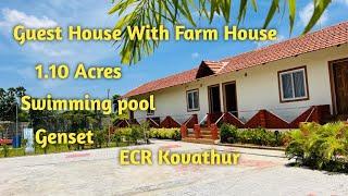 AD:259  Guest House With Farmhouse || 1 Acres || Brand New 4BHK || Near Koovathur