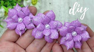 ЦВЕТЫ из фоамирана ЛЕГКО и ПРОСТО DIY Crafts IdeaFlores de fomi DIY