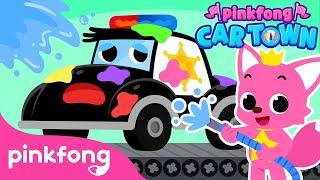 Let's Wash The Car with Pinkfong! | Car Town | Pinkfong Baby Shark Car Videos for Children