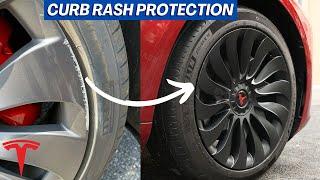 Tesla Model 3/Y Uberturbine Wheel Cover Upgrade - Curb Rash Protection (Highland)