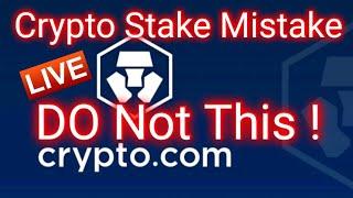 Huge staking mistake at Crypto.com DeFi wallet with CRO coin / cronos can cost you everything!