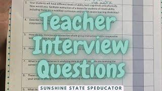 Come with me to a Teacher Interview | Interview Questions | Special Education