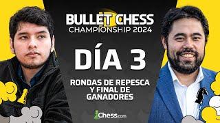 Martínez Alcántara SIGUE LUCHANDO, Nakamura casi en la Gran Final | Bullet Chess Championship 2024