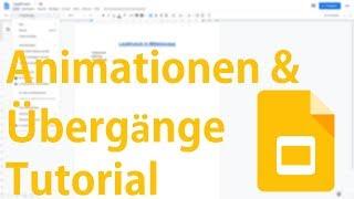 Animationen & Übergänge - Google Slides Tutorial