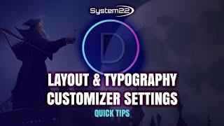 Divi Theme Layout & Typography Customizer Settings