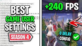 Fortnite Season 4 Config Guide (Game User Settings Optimization)