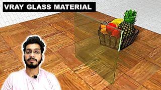 how to make GLASS MATERIAL in sketchup vray || DV Studio