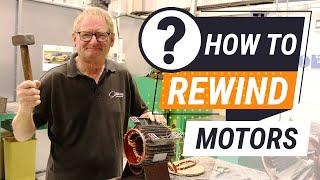 How to rewind an electric motor from start to finish
