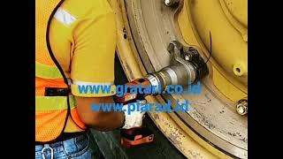 PLARAD Cordless Torque Wrench pengganti Pneumatic-Tool pada Wheel-Bolting Dump-Truck di Area Tambang