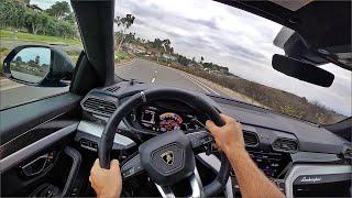 2020 Lamborghini Urus SUV POV Test Drive (3D Audio)(ASMR)