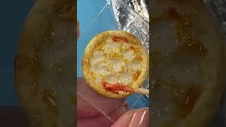 Making a miniature pizza with polymer clay #shorts