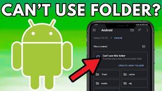 Solved: You can't use this folder to protect your privacy choose another folder android