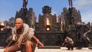 Conan Exiles - "  Desert Castle"  part 1, Lost Dungeon, fully decorated, Xbox, no mods