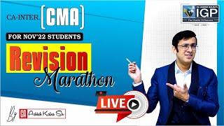 CA/CMA Inter || Cost and Management Accounting || Revision Marathon || CA Ashish Kalra Sir