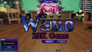 INCREDIBLE LUCK Spinning 29K GEMS BUT in WANO (Fruit Battlegrounds)