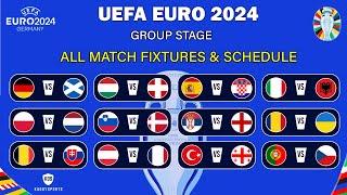 PERTANDINGAN UEFA EURO 2024 - UEFA EURO 2024 - Jadwal & Jadwal Pertandingan Babak Grup - Jadwal Lengkap EURO