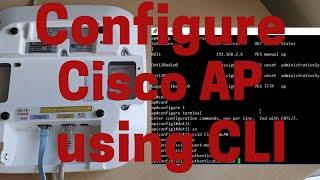 Configure Cisco Access Point using CLI  with WPAv2 Authentication