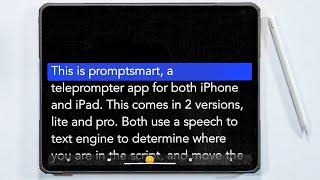 Promptsmart automatic scrolling teleprompter software review.