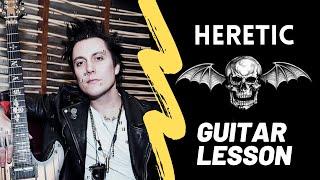 Avenged Sevenfold - Heretic Guitar Lesson Tutorial with TAB