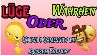 Willkommen zu meiner Gameshow " Lüge oder Wahrheit "