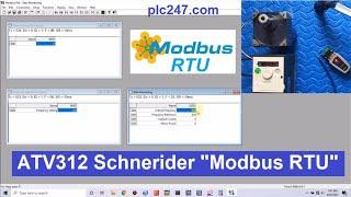 ATV312 Schneider "Modbus RTU" via Modbus Poll