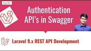 #07 Laravel REST API Development - Authentication CRUD API Documentation in swagger