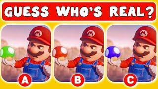 Guess The Real MARIO CHARACTER | Super Mario Quiz