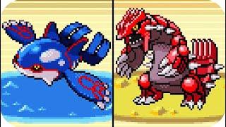 Pokémon Ruby & Sapphire - Kyogre and Groudon Location and Battle (HQ)