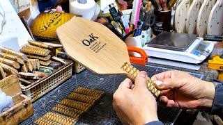 World's only! Process of making a handmade custom table tennis racket | Table tennis blade artisan