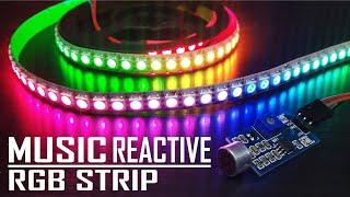 How To Make DIY Music Reactive RGB LED Strip (WS2812B)