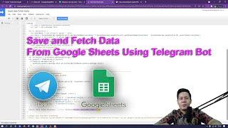 Save and fetch data from google sheets using telegram bot