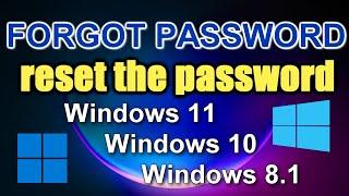 HOW TO RESET Administrator PASSWORD and Unlock Computer in Windows 11,10,8.1Without Programs in 2024