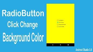 Radio Buttons & Radio Groups - Android Studio 3.6-Radio Button part-1