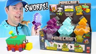 Minecraft Mini Mode Mining Swords Gold Diamond Enchanted Figures & Soft Sand Molds Review