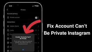 Business account can’t be private Instagram