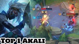 Wild Rift Akali - Top 1 Akali Gameplay Rank grandmaster