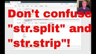 Confused by Python's "split" and "strip" string methods?