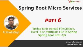 Spring Boot Upload Files, Image, Excel | Use Multipart File In Spring| Spring Boot Rest Api | Part 6