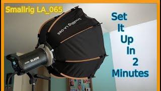 Smallrig LA 0-65 SoftBox | Open box and Set Up |