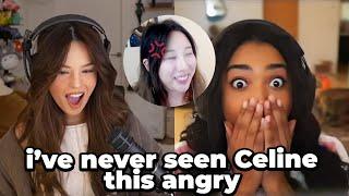 Valkyrae REACTS to Celine CRASHING OUT