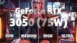  NVIDIA GeForce RTX 3050 [Laptop, 75W] - Cyberpunk 2077 gameplay benchmarks (1080p)