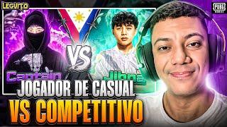 X1 ENTRE UM JOGADOR DE COMPETITIVO VS UM JOGADOR DE CASUAL? PUBG MOBILE REACT STAR CAPTAIN