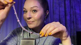 ASMR | АСМР Жую жвачку, показываю украшения, звуки рта | Gum chewing, mouth sounds, accessories