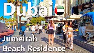 Dubai JBR (Jumeirah Beach Residence) Walking Tour 4K 