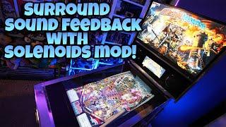 Arcade1Up Pinball Mod - Surround Sound Feedback With Solenoids!