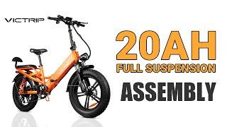 VICTRIP R5S 48V 20Ah Full suspension Ebike Assembly